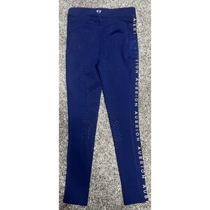 Aubrion Girls Equestrian Ridding Leggings With Full‎ Seat And Legs Size 11/12